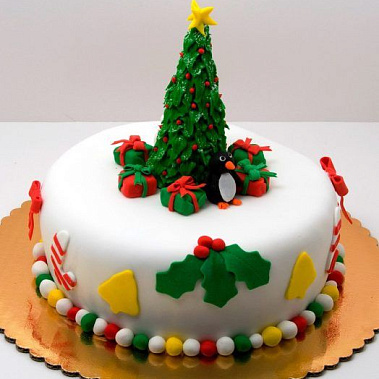 Торт новогодняя ель купить - энгельс.сладкоежкин.рф
